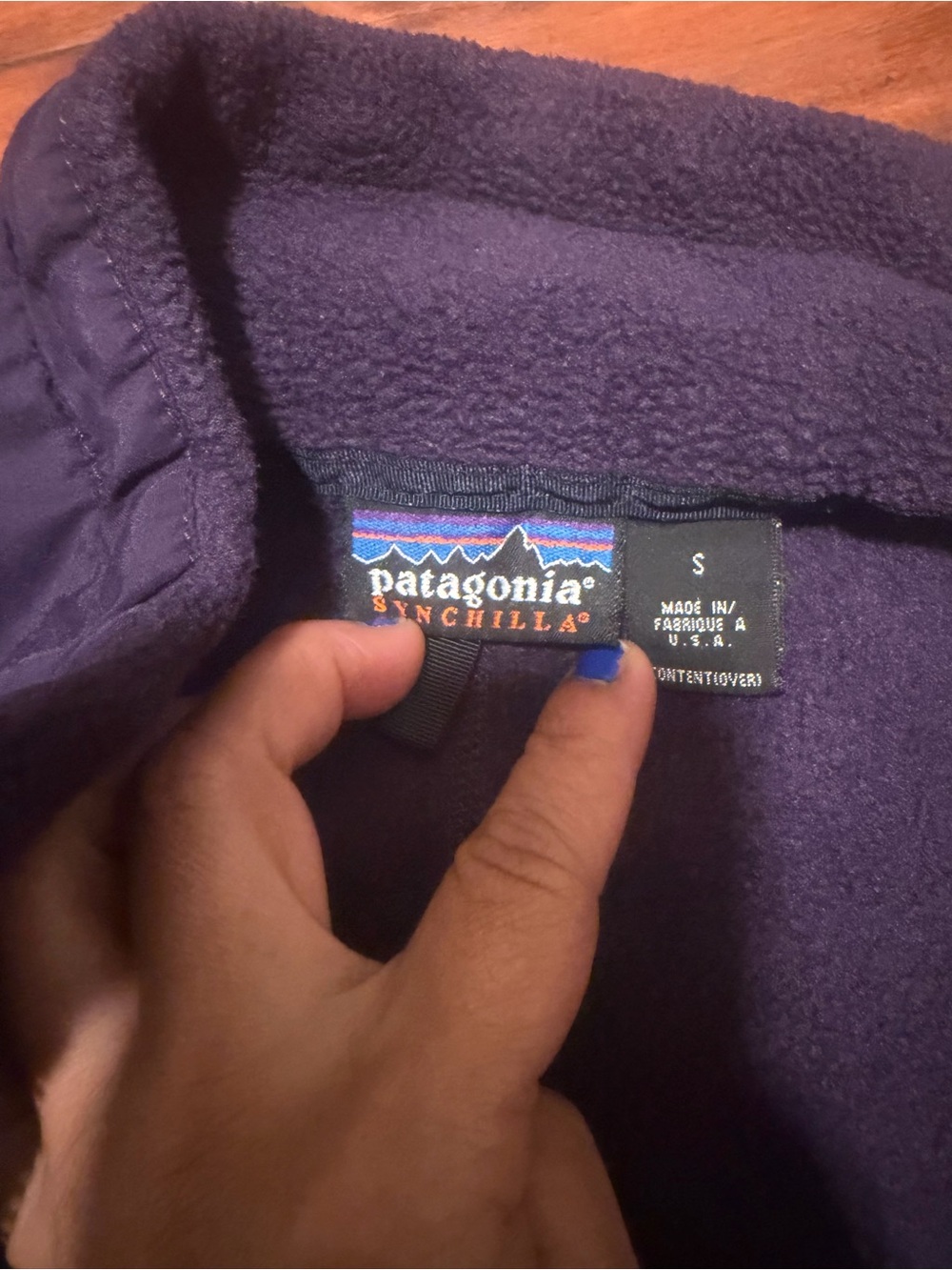 Vintage Patagonia Purple Full-Zip Women's Fleece Jacket - Picture 5 of 8